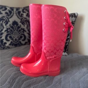Coach Tristee Rainboots size 7B